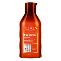 Redken bottle front packaging showing brand and smoothing benefit