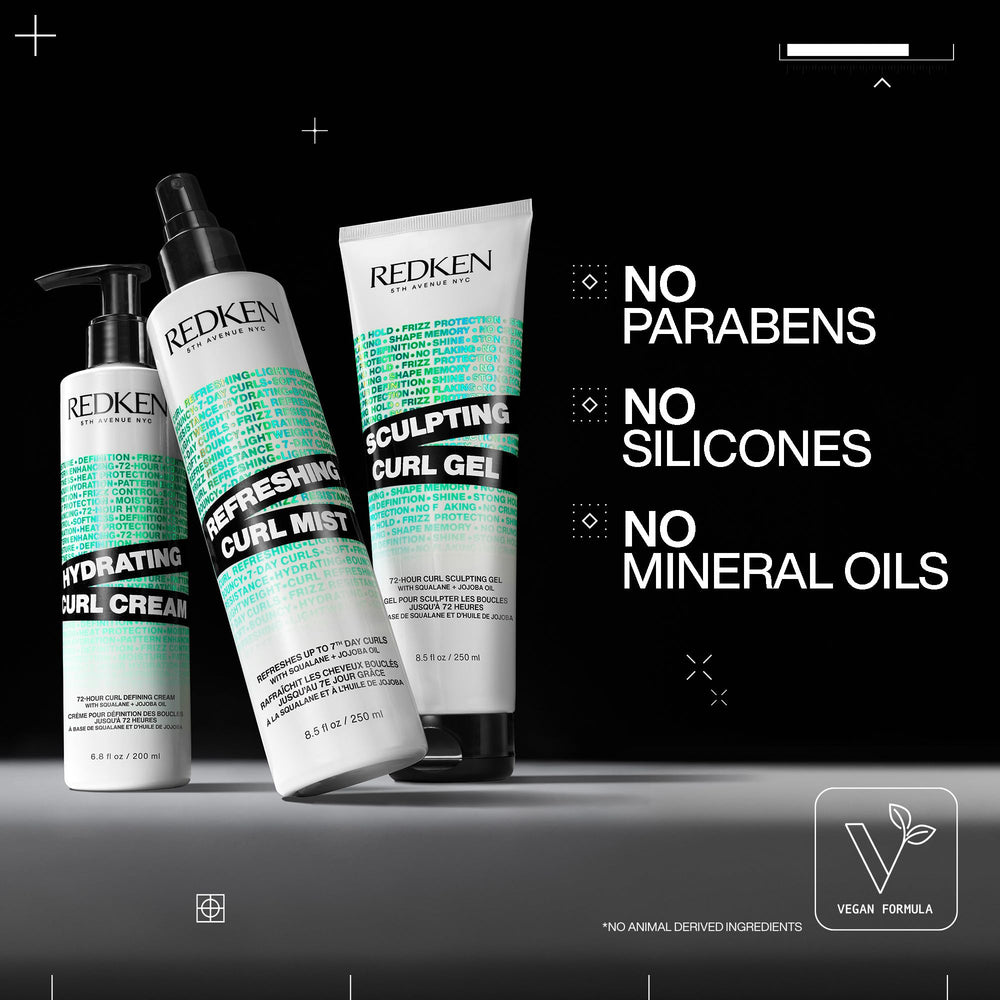 Redken gel used during styling routine in bathroom showing practical use benefit