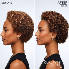 Redken gel being dispensed into hand demonstrating easy application benefit