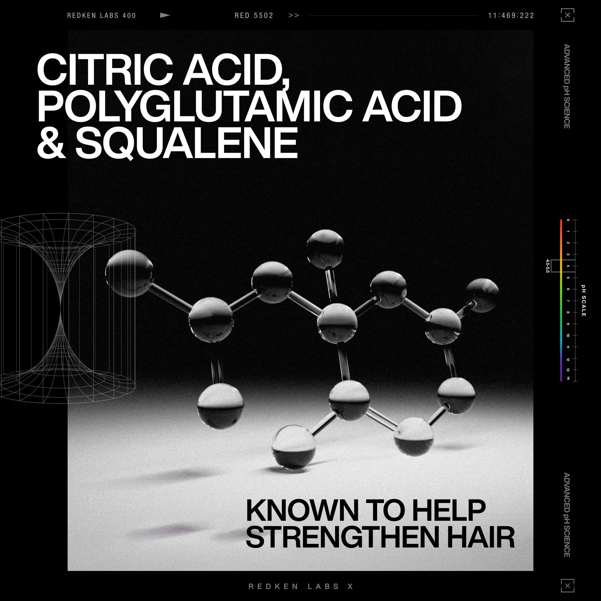 Close-up of Redken ingredients label to show active bond-repair actives
