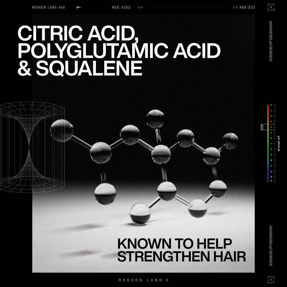 Close-up of Redken ingredients label to show active bond-repair actives