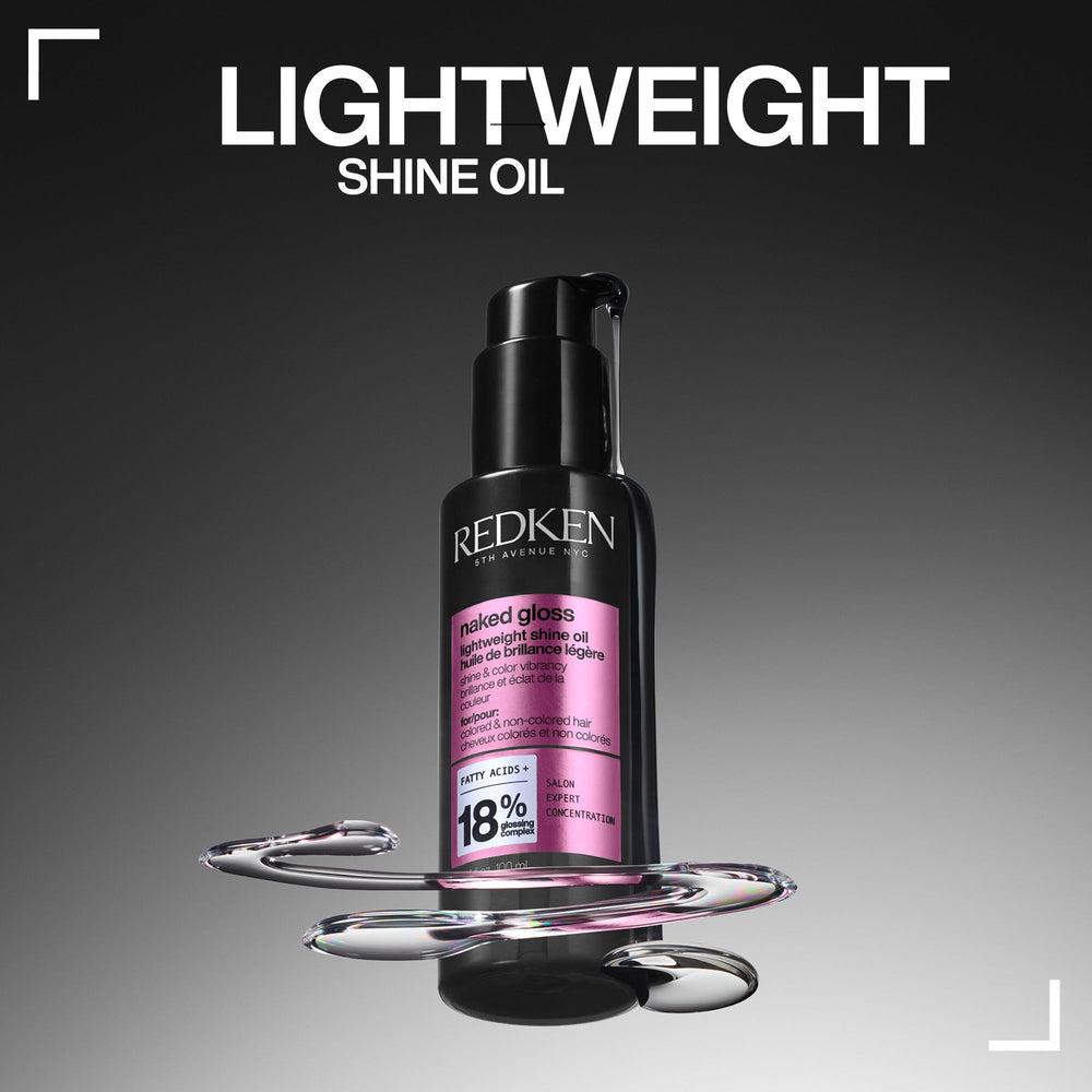 Redken product label close-up showing usage directions and ingredient transparency benefit