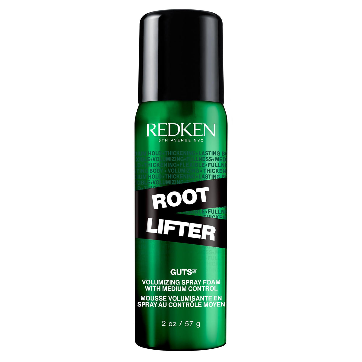 Redken root lifter front packaging showing product and volume benefit