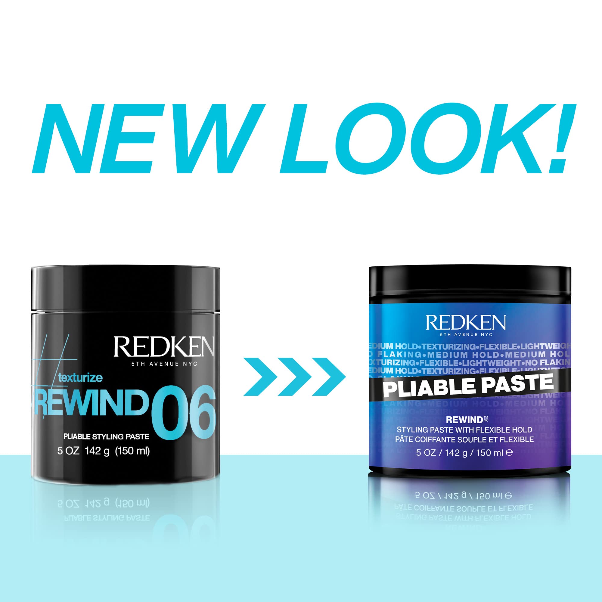 Redken close-up of paste texture illustrating lightweight, non-greasy grip