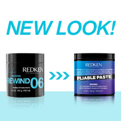Redken close-up of paste texture illustrating lightweight, non-greasy grip
