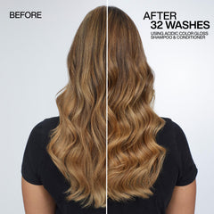 Redken creamy conditioner texture swirled to show smooth consistency
