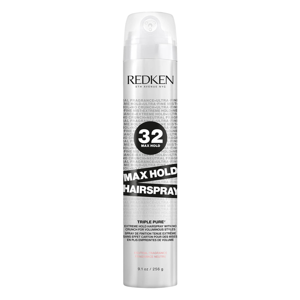Redken Triple Pure 32 front packaging showing product and branding for reliable hold