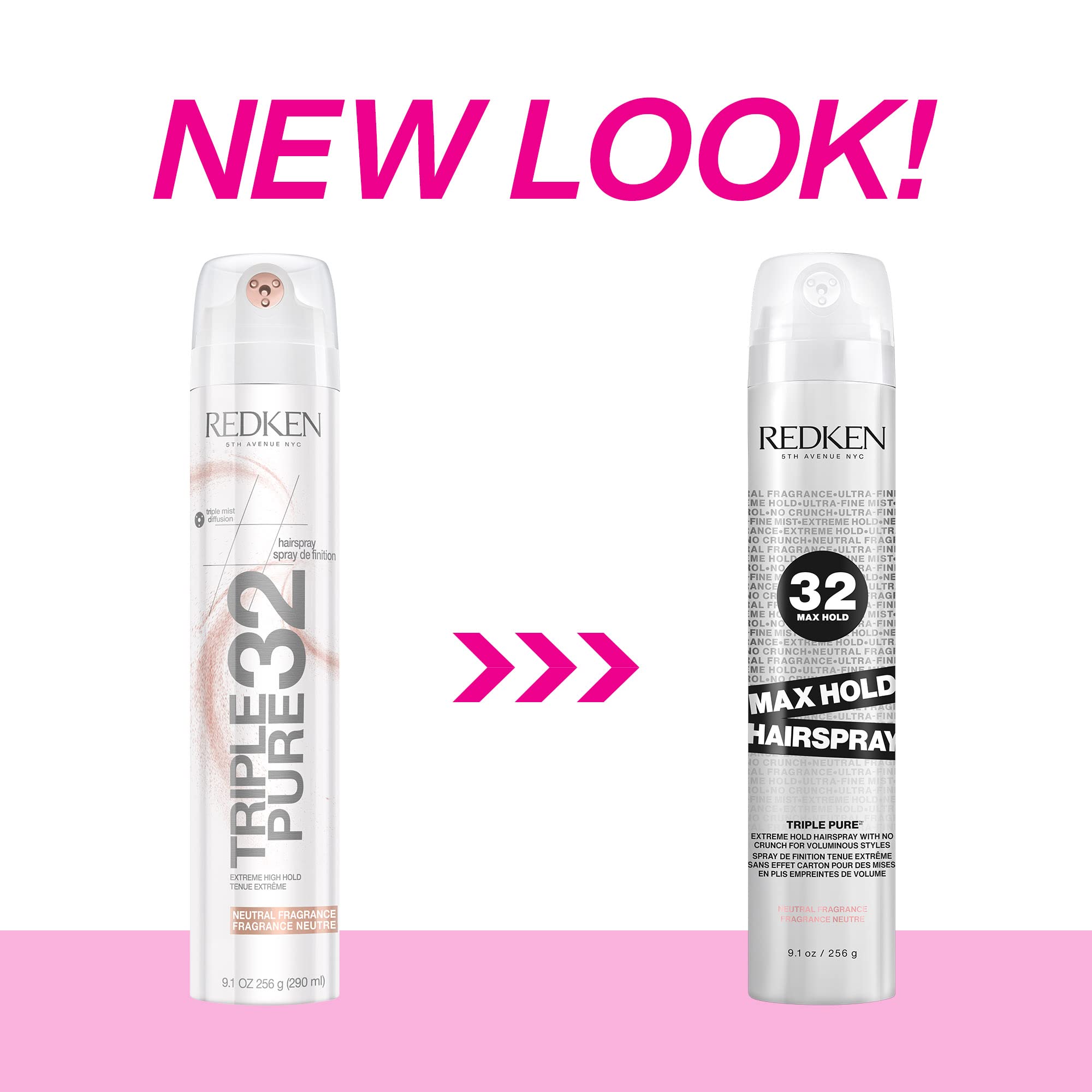 Redken tri‑actuator nozzle closeup demonstrating even mist spray control and precision