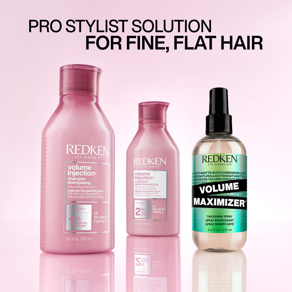 bathroom shelf styled with redken showing polished, salon-ready finish