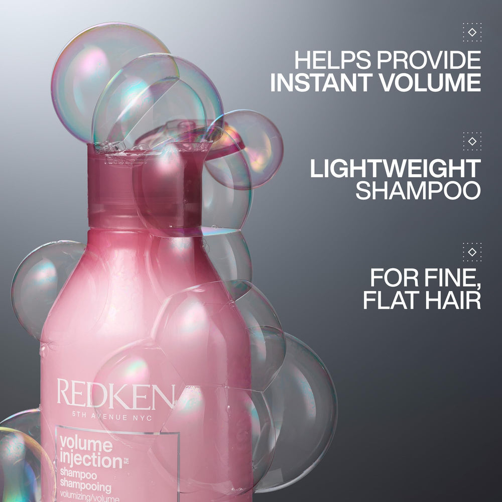 close-up of redken label highlighting ingredients and professional quality