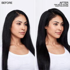 foam texture swirl of redken illustrating lightweight volumizing performance