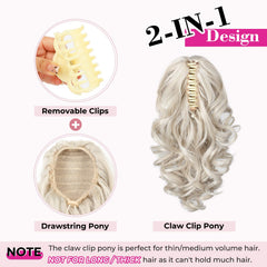 REECHO claw clip detail showing combs for secure attachment benefit