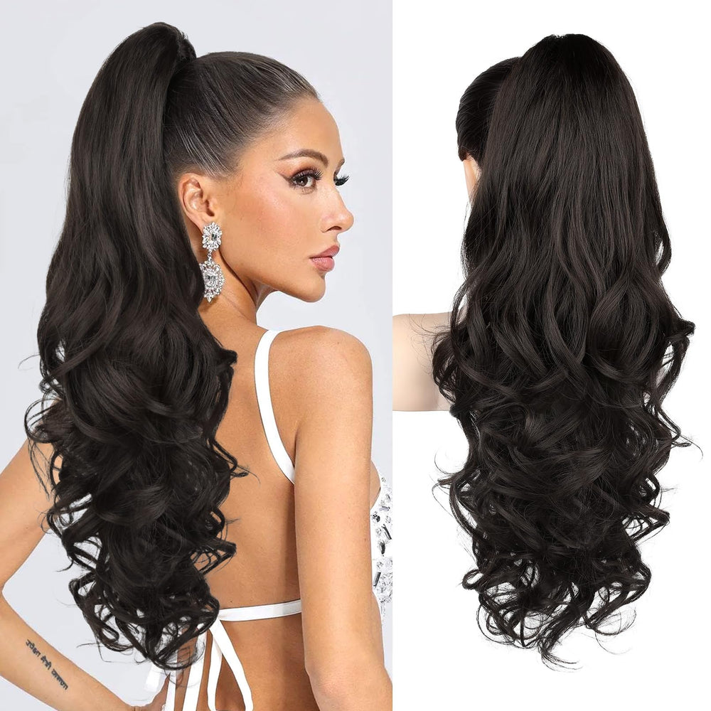 REECHO ponytail front packaging showing product and color benefits