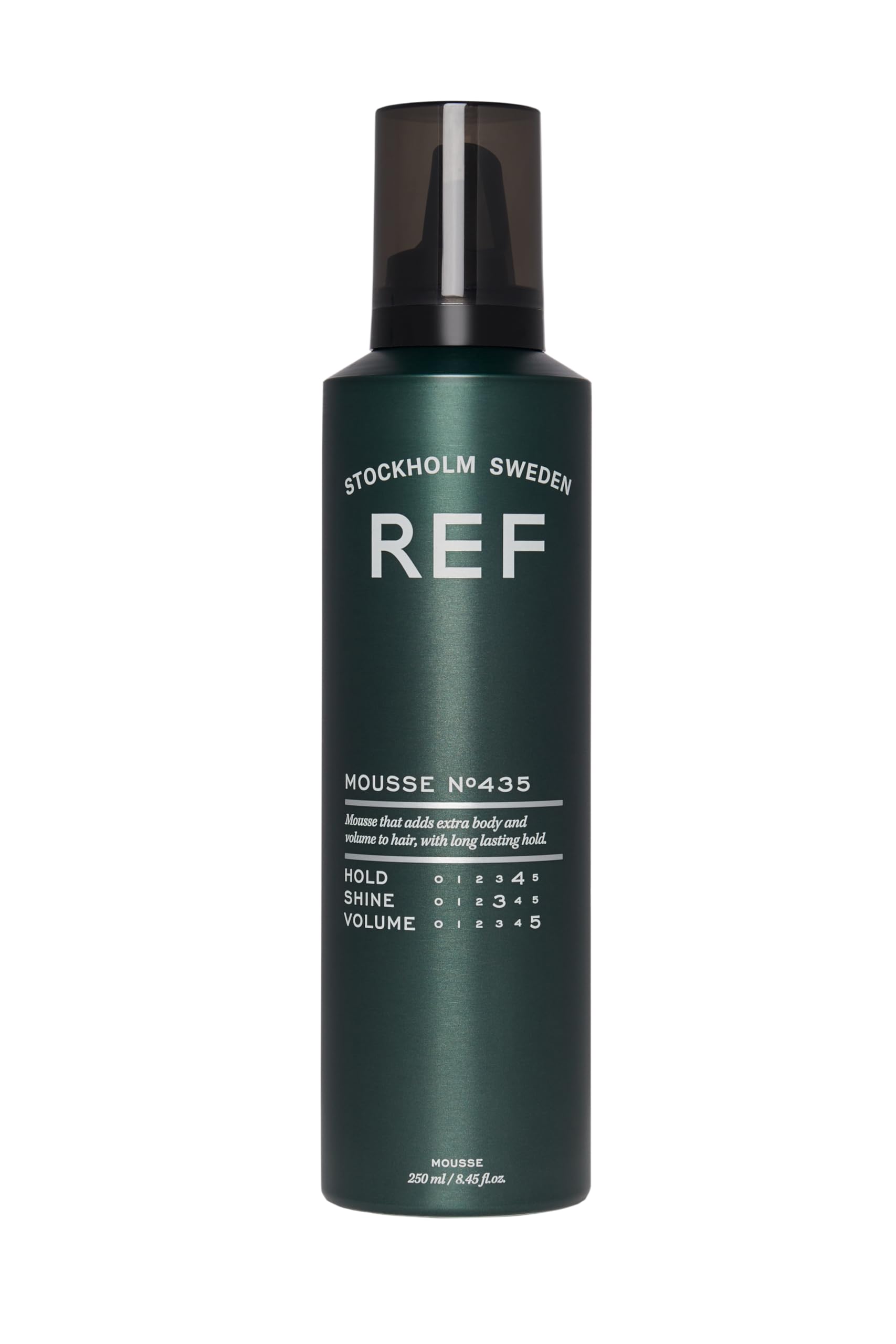 REF front canister showing label and volume for clear product identification and trust