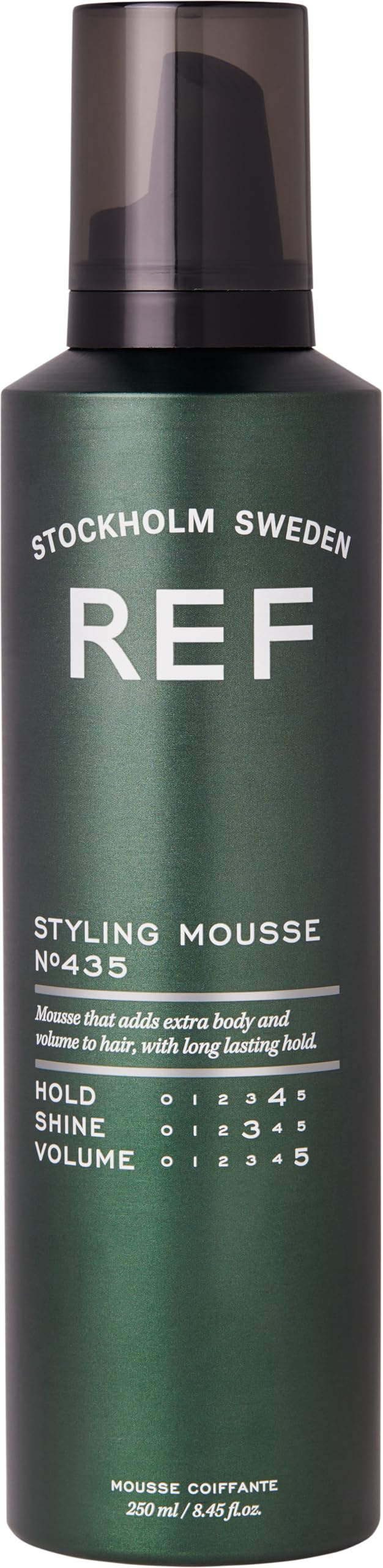 REF mousse in hand being applied to hair for effortless root lift and styling control