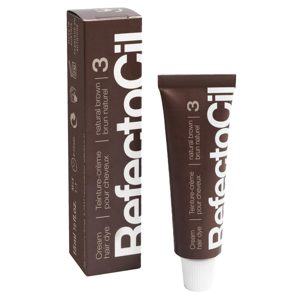 refectocil cream dye texture mixed with developer demonstrating smooth consistency for precise application