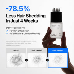 Refilled silicone nozzle close-up that highlights built-in massager and precise application benefit