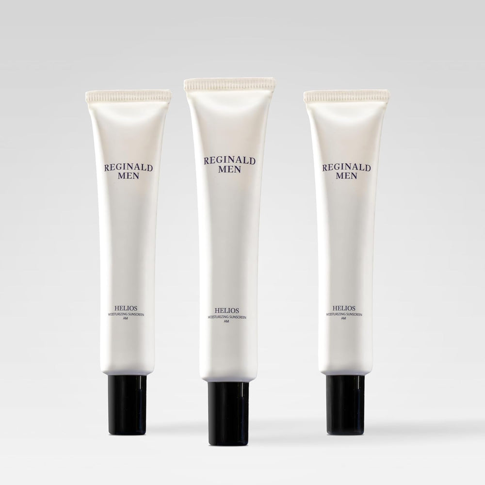 Reginald Men product front packaging showing SPF and matte benefits
