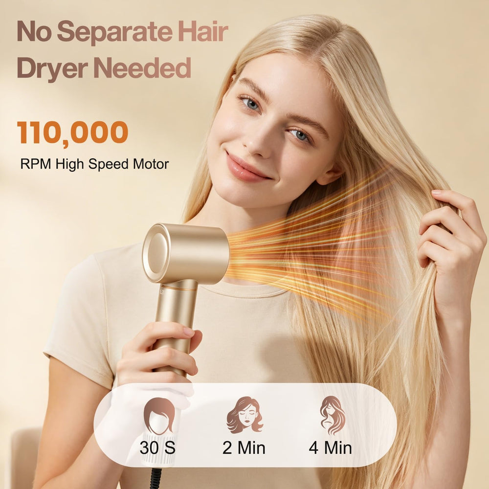 REITOW auto-wrap curler in use creating defined curls quickly
