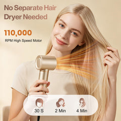 REITOW auto-wrap curler in use creating defined curls quickly