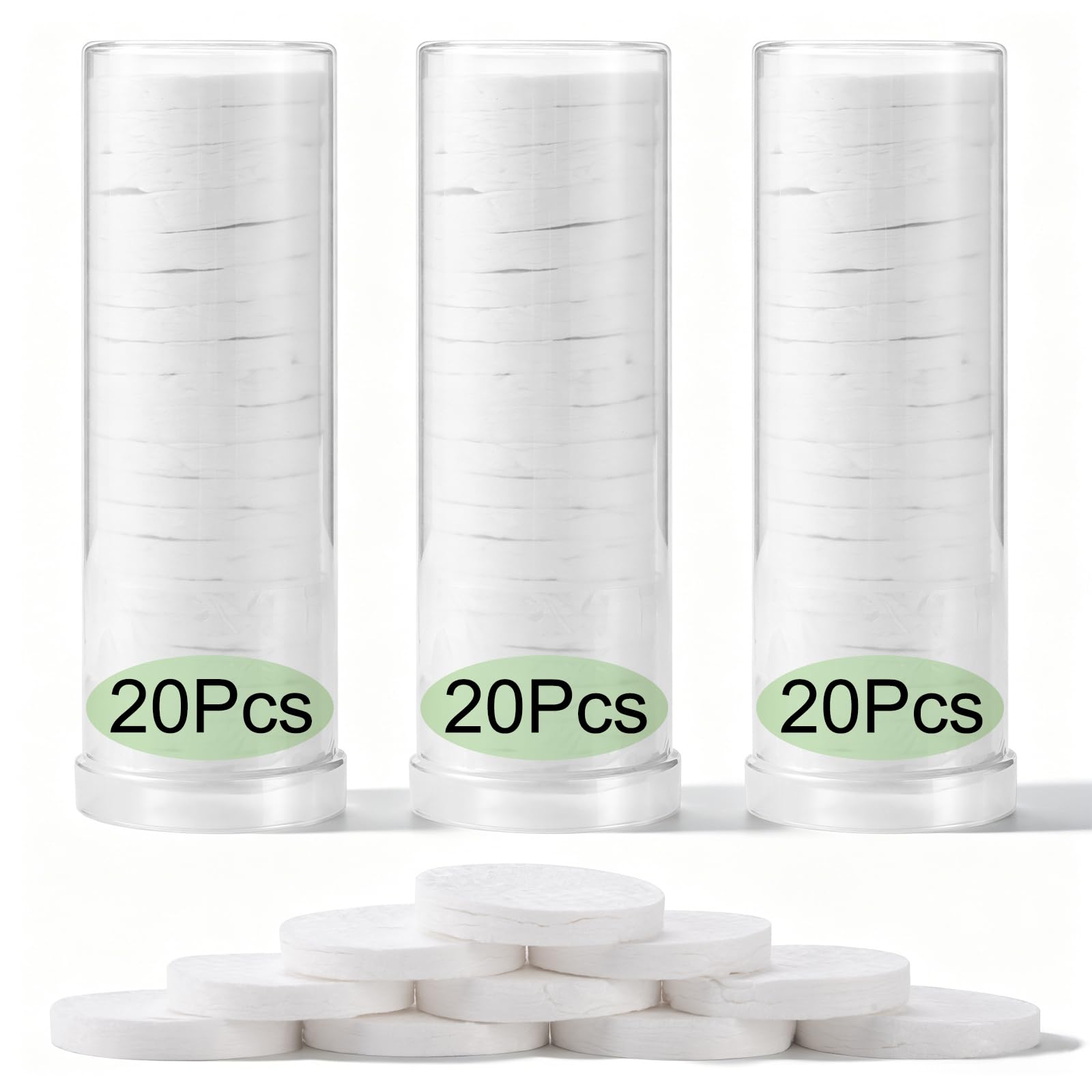 Reitow front bucket packaging showing 3 clear buckets and 60 towels for organized refills