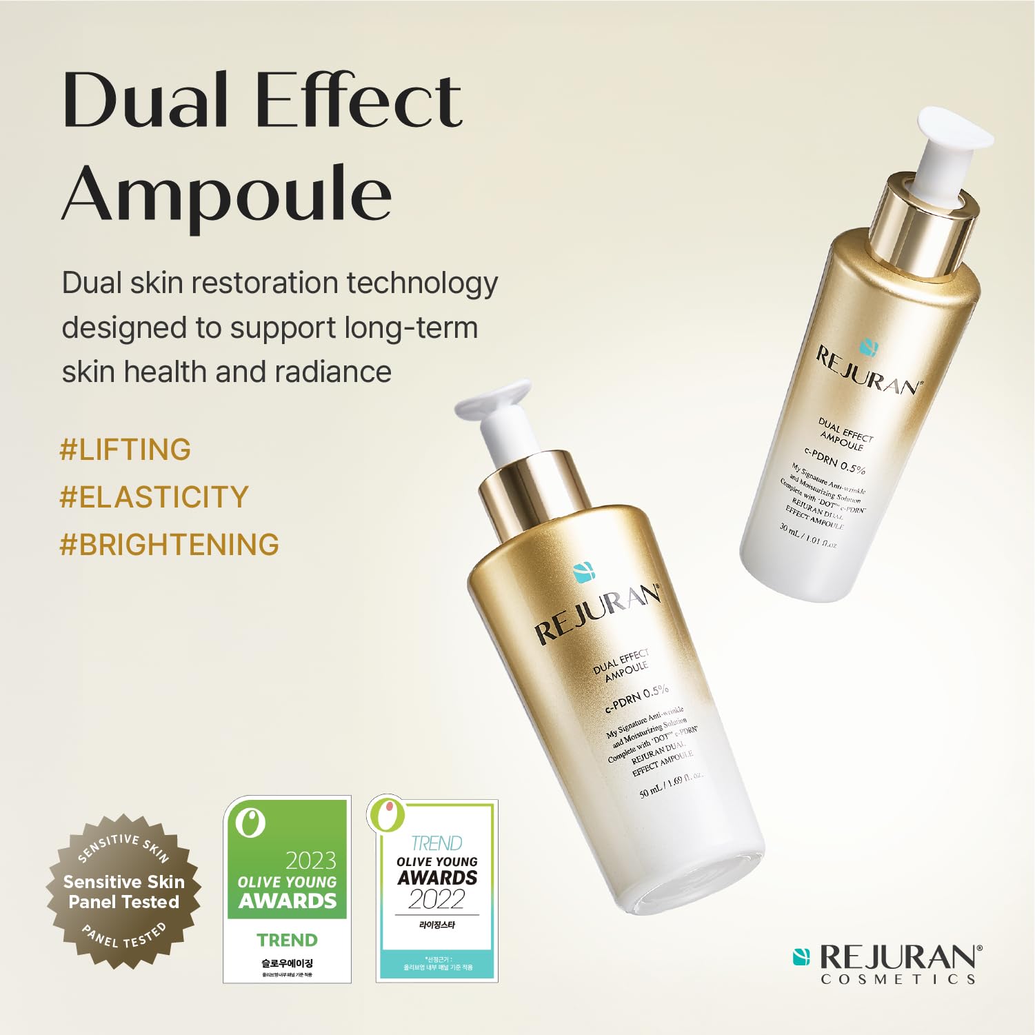 REJURAN pipette dispensing serum showing precise application benefit