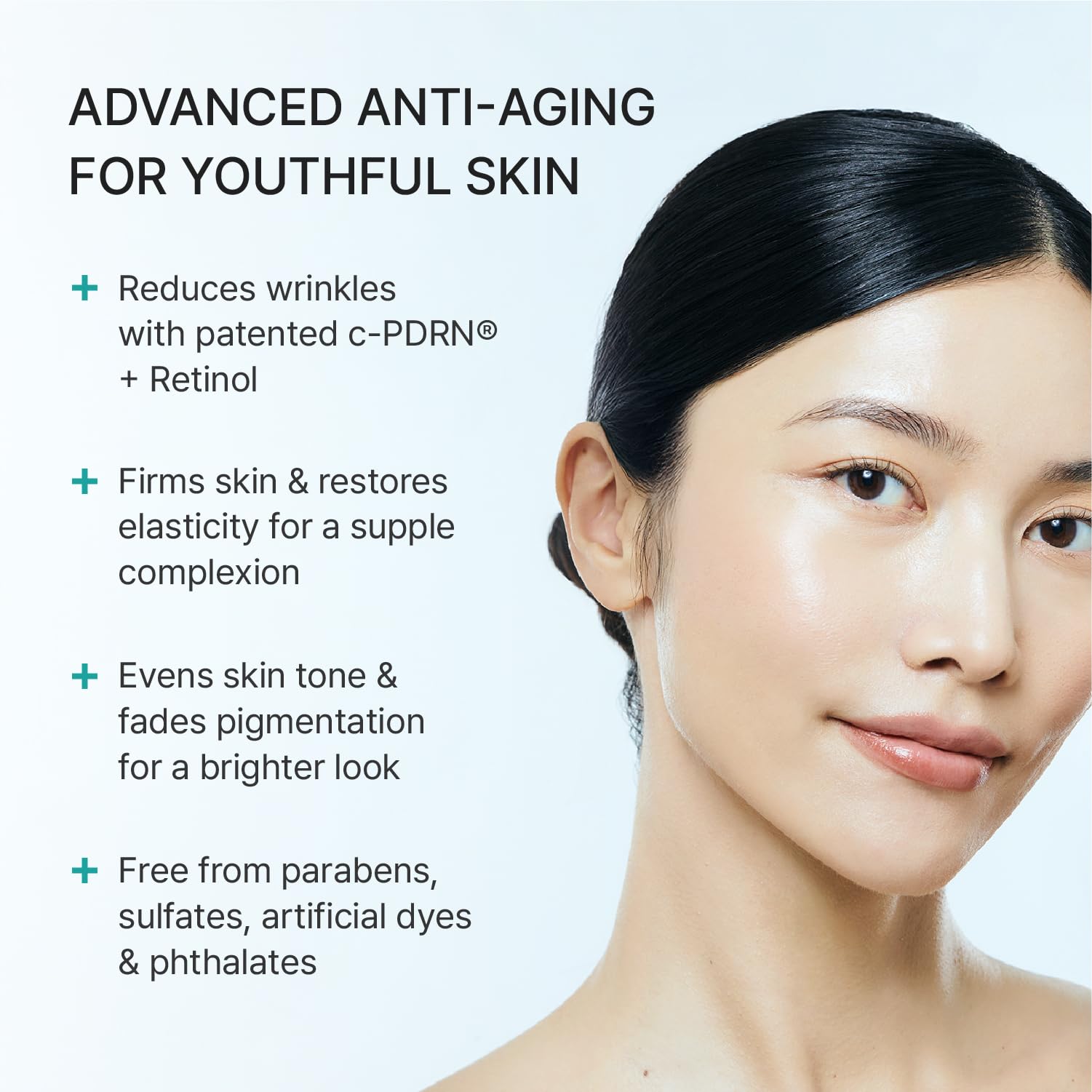 REJURAN foam transforming on hand for easy application and even coverage