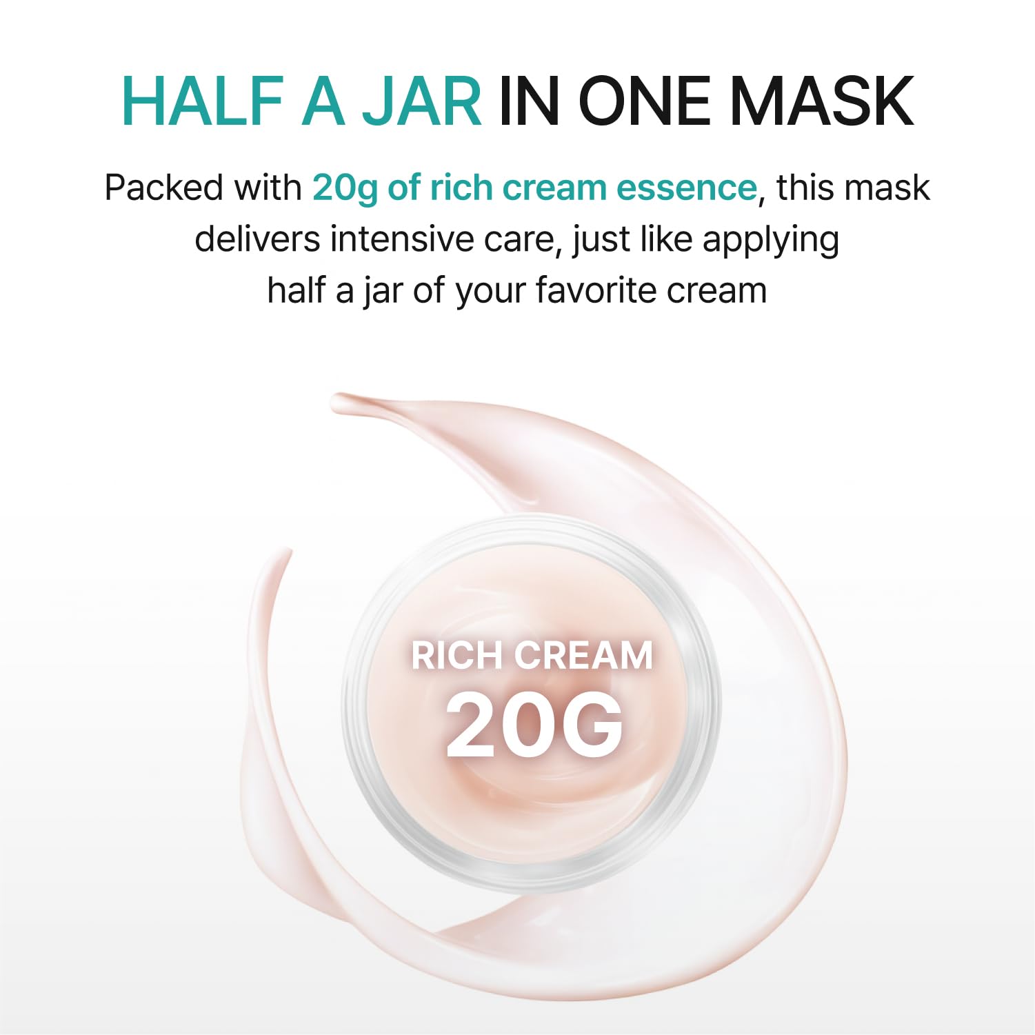REJURAN flatlay showing mask sachet and the concentrated cream amount