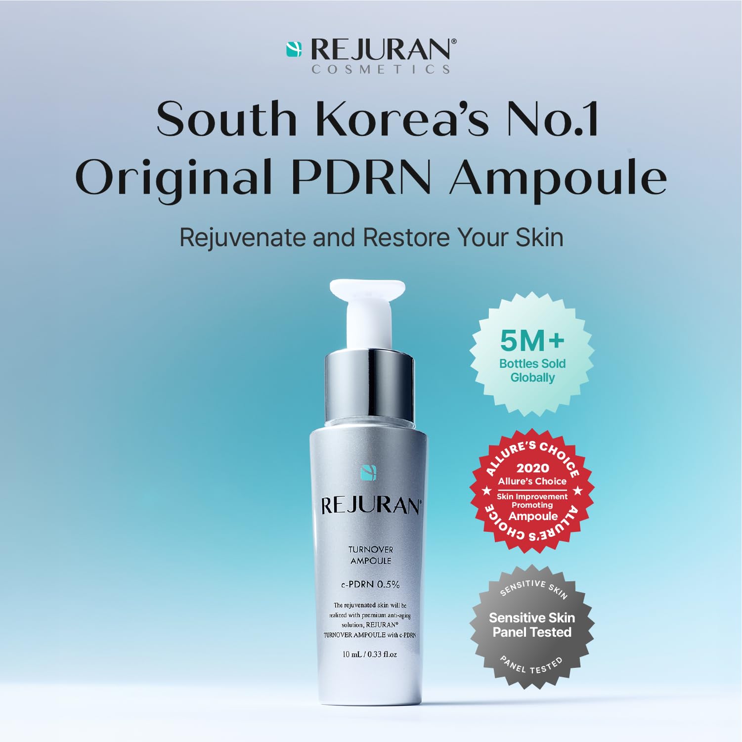 REJURAN travel packaging 10ml ampoule ready for trips and daily carry