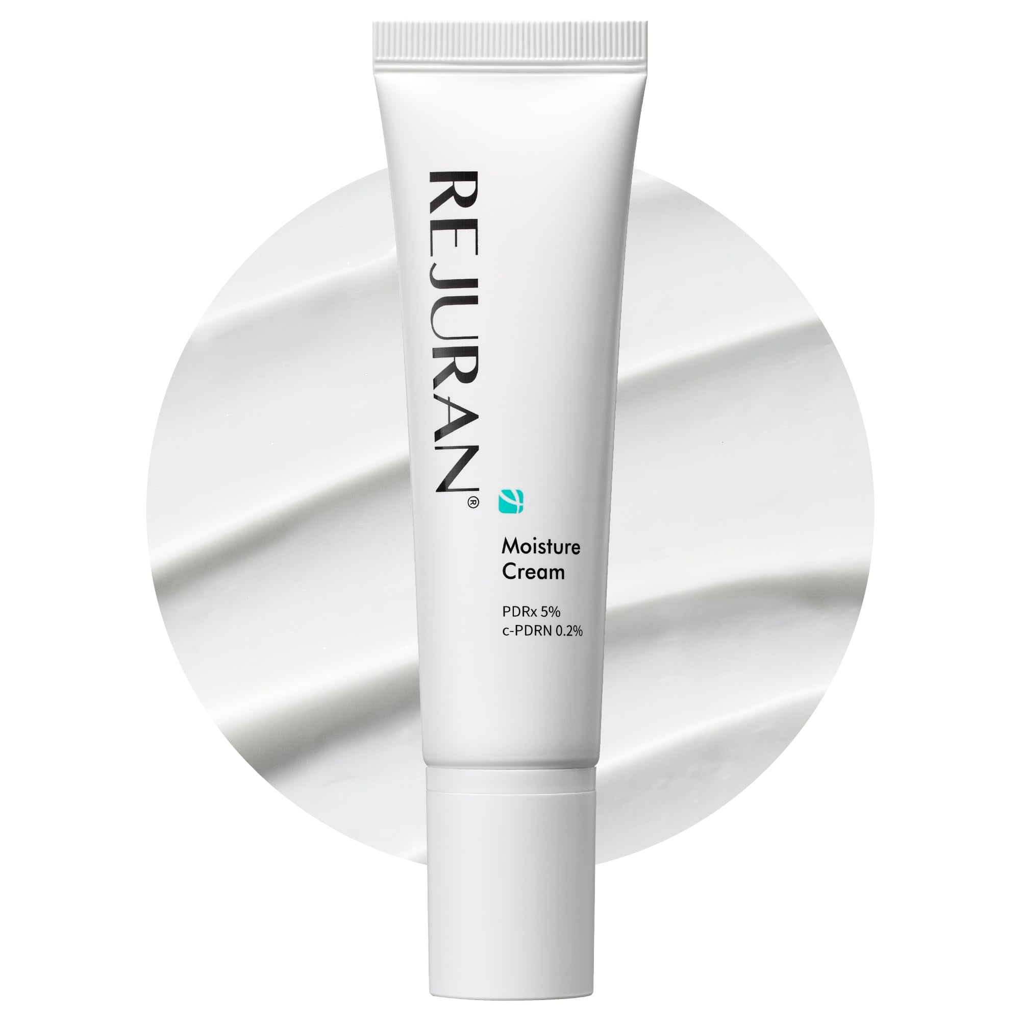 REJURAN moisture cream front jar shows clean branding and hydration benefit