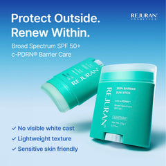 REJURAN sun stick curved tip close-up for precise glide