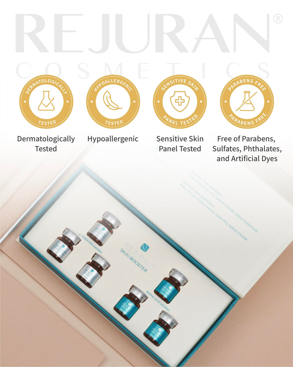 REJURAN nightstand setup demonstrating evening repair and restorative benefit
