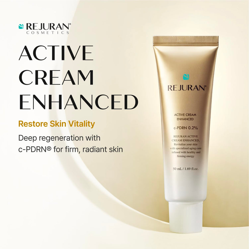 REJURAN cream texture close-up revealing rich hydration and smoothing effect