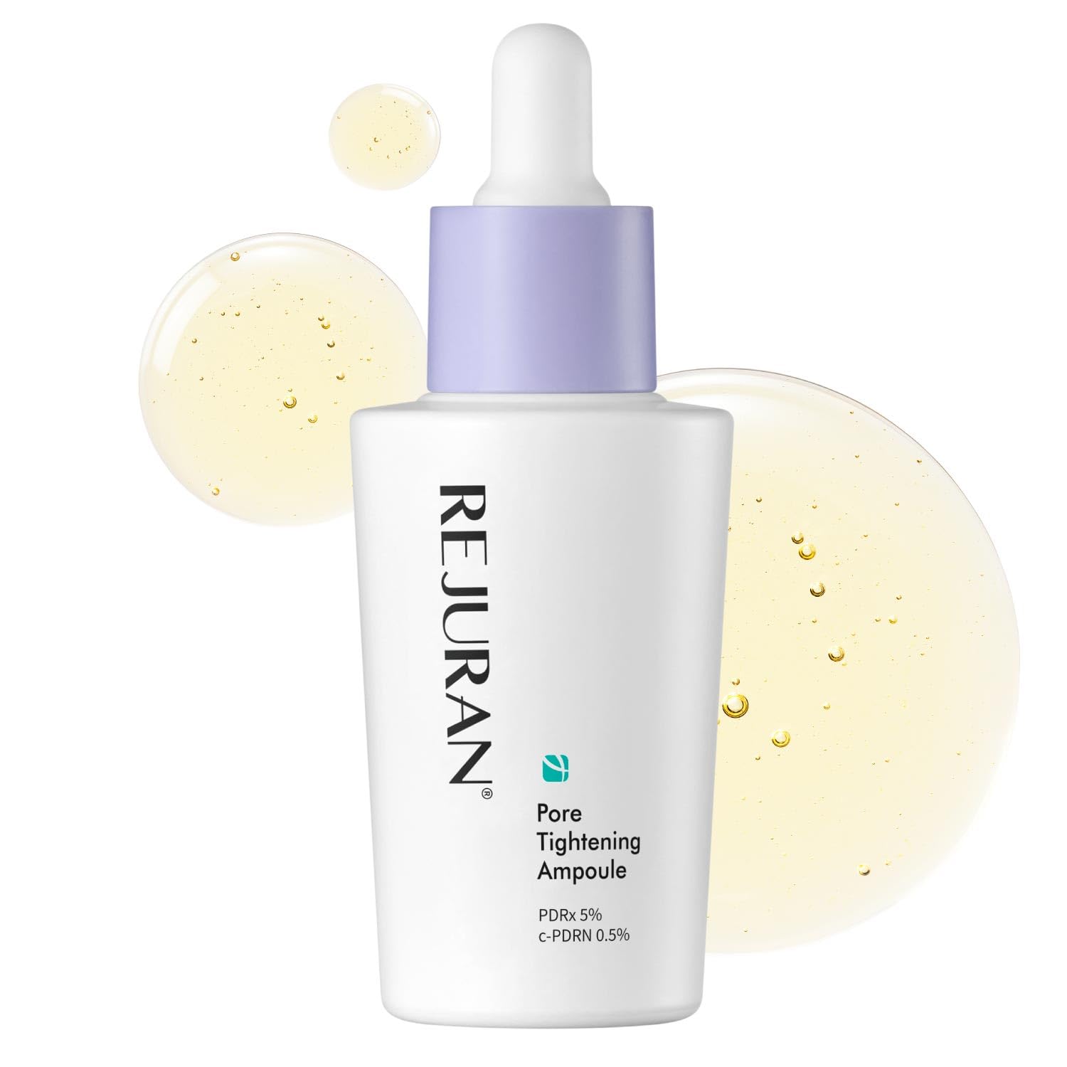 REJURAN front packaging showing bottle and clear benefits