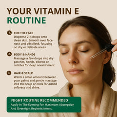 Close-up of oil texture showing RejuveNaturals smooth absorption benefit