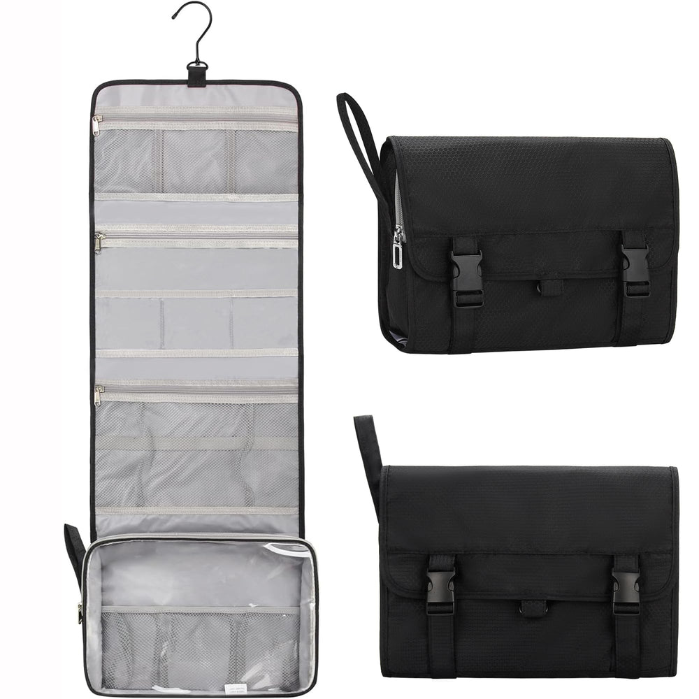 Relavel front view showing roomy compartments and neat organization benefit visibility