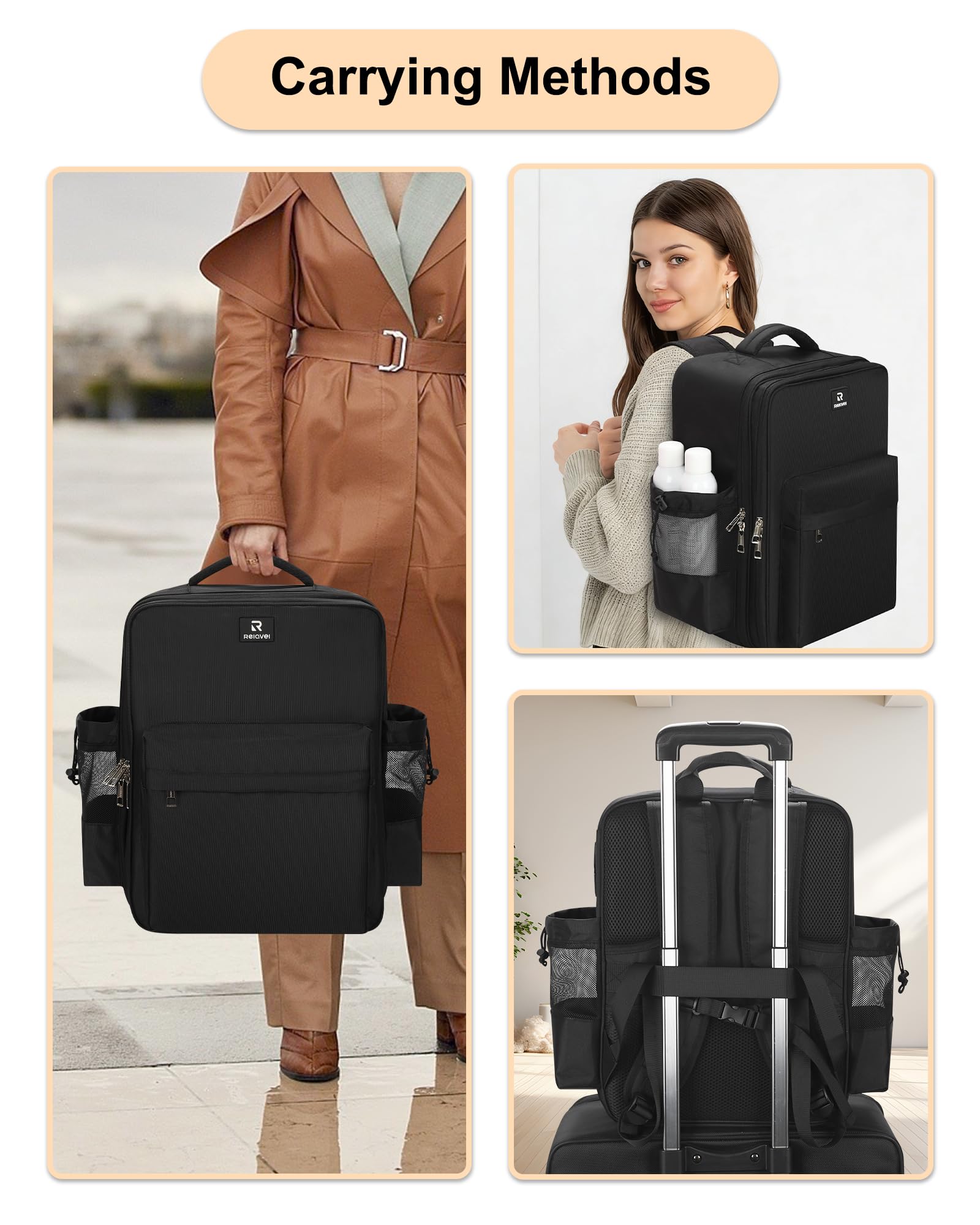 Relavel lockable zipper and rigid shell for impact and theft protection