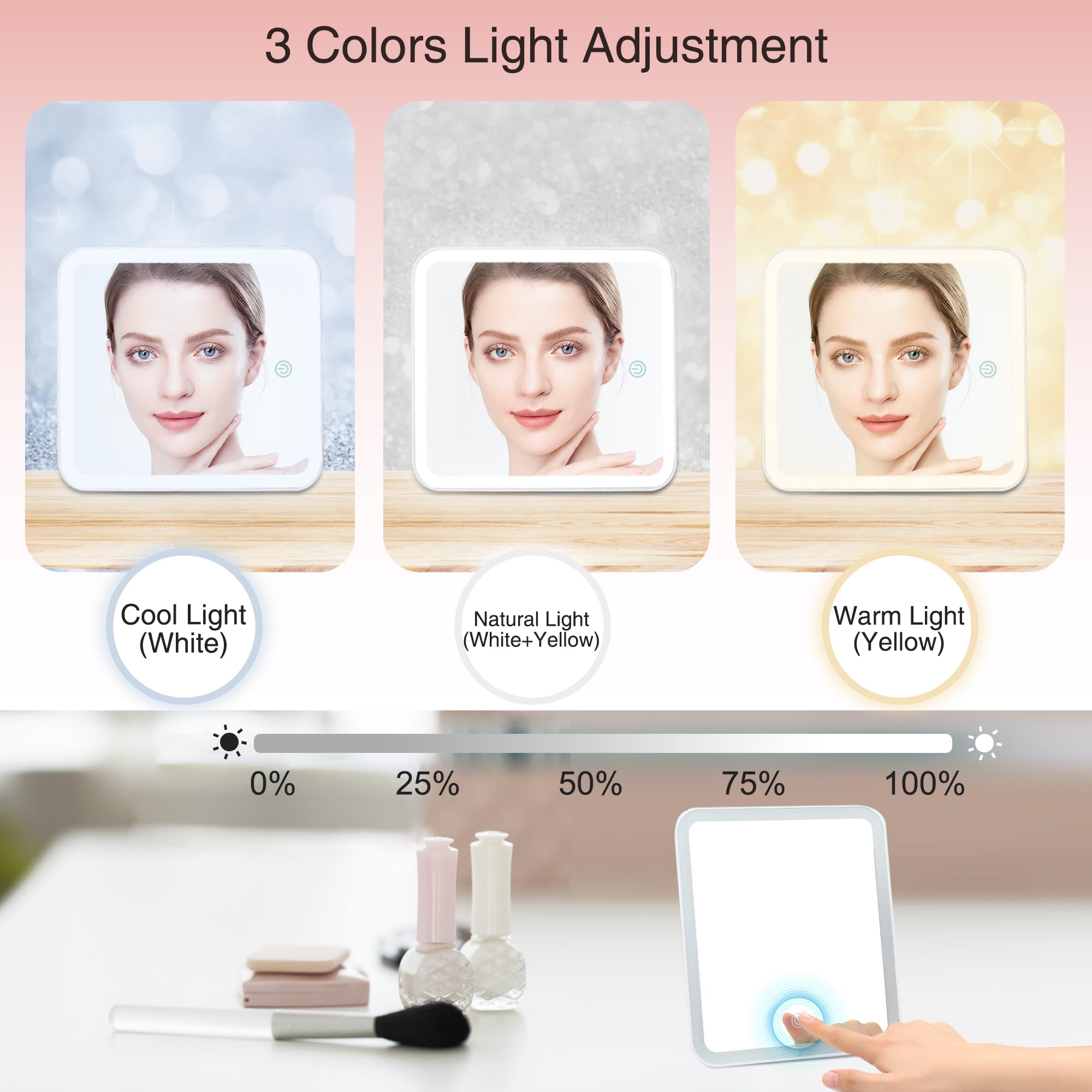 Relavel open case with customizable dividers holding palettes and skincare for organized storage