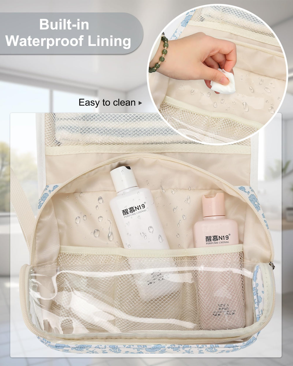 Relavel neatly packed inside a suitcase for travel-ready organization