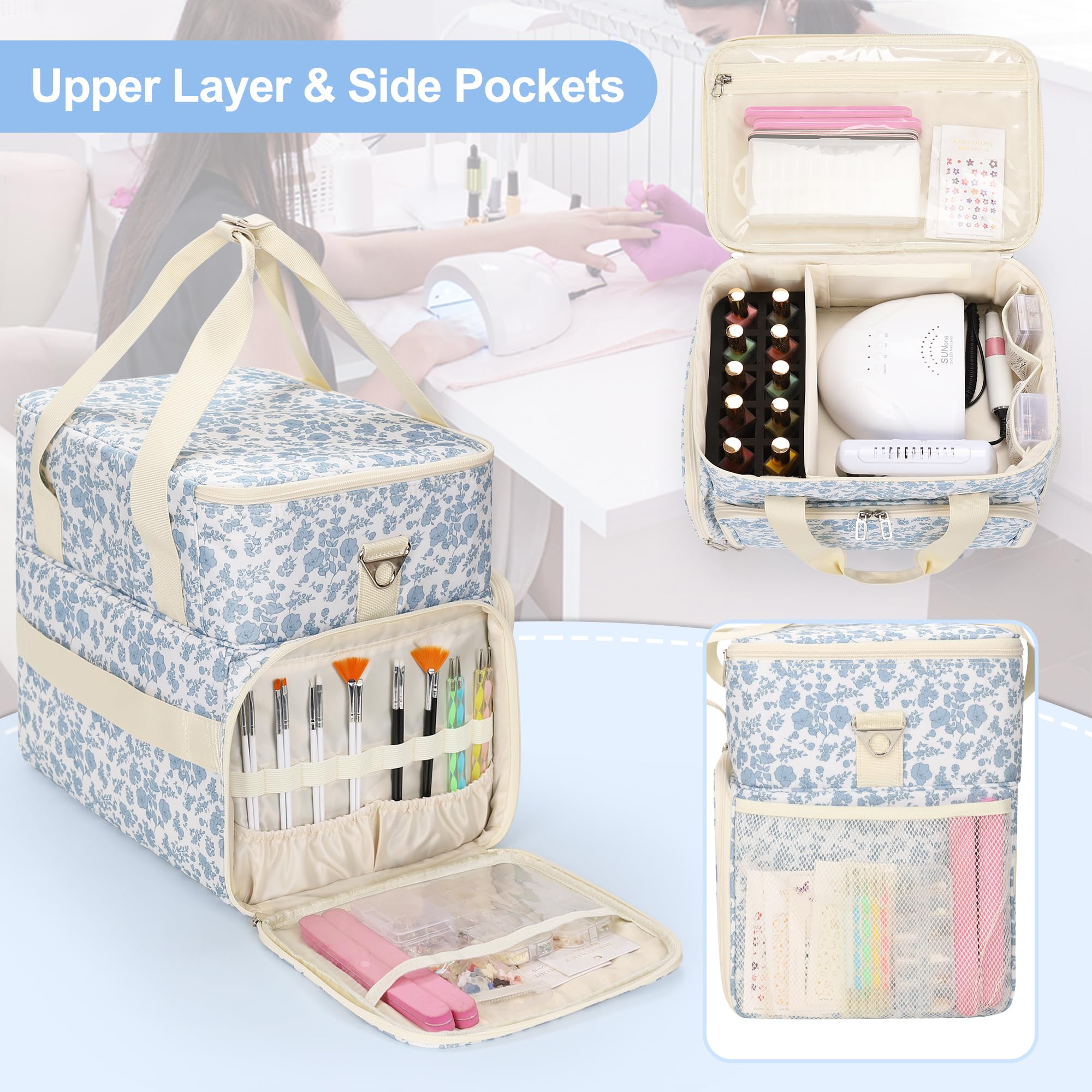 Relavel two removable pouches open for quick access and sorting