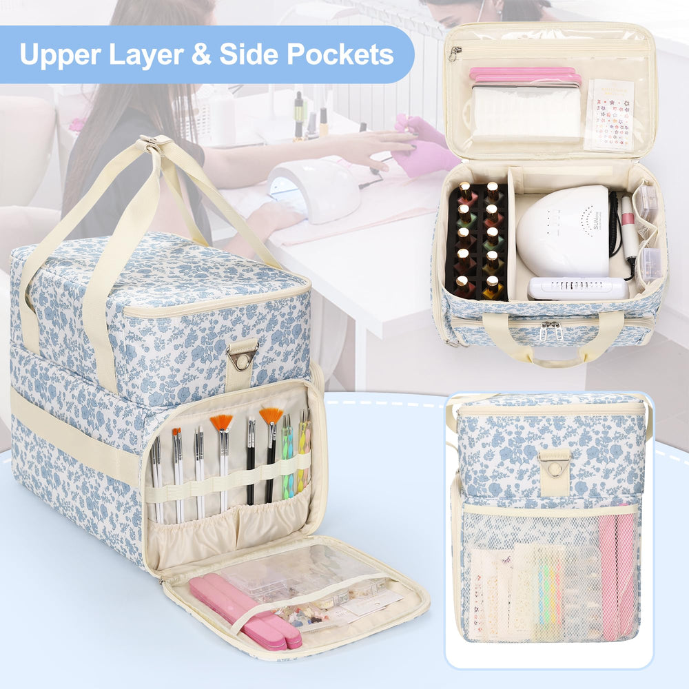 Relavel two removable pouches open for quick access and sorting