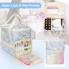 Relavel two removable pouches open for quick access and sorting