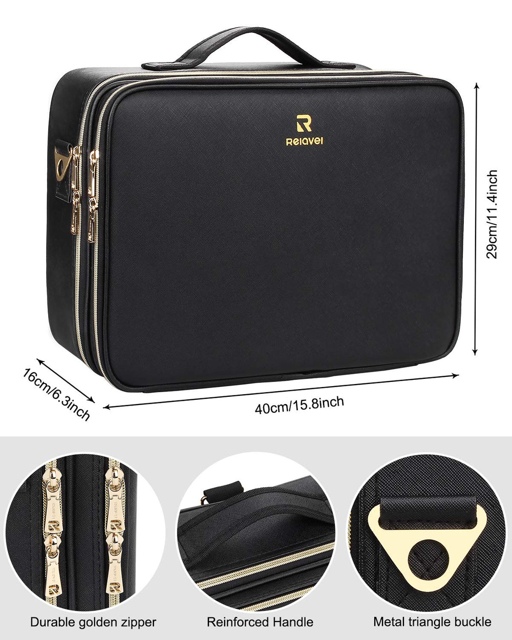 Relavel attached to trolley luggage for hands-free transport and travel convenience