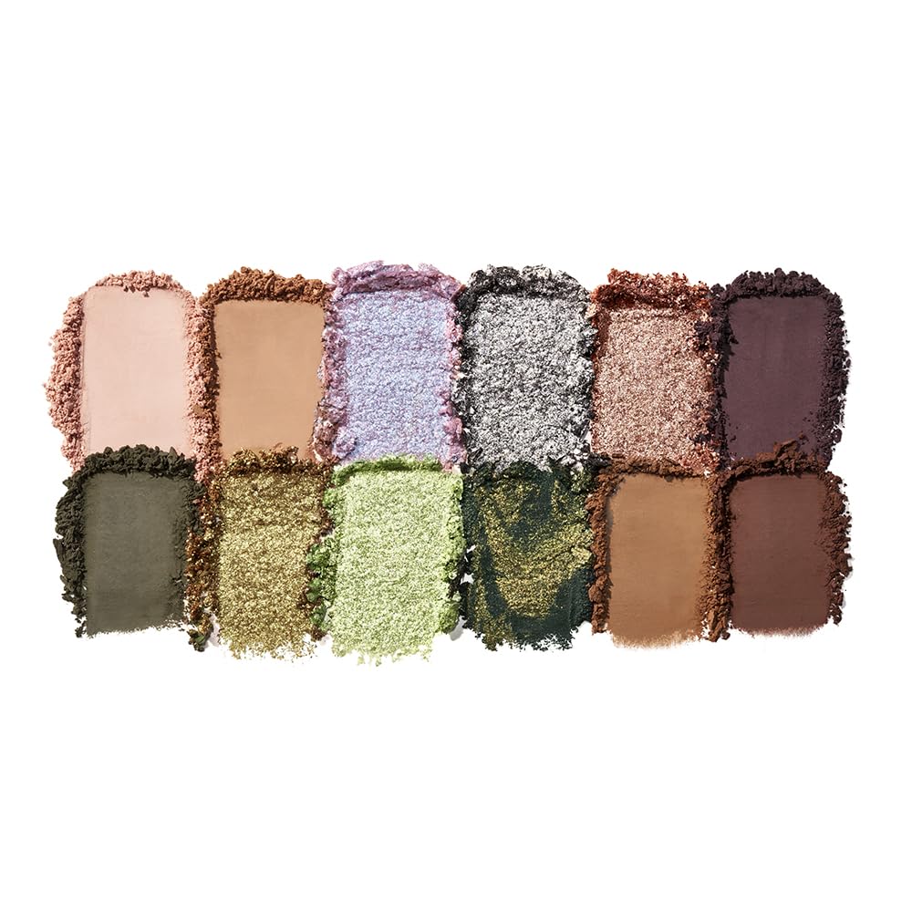 r.e.m. beauty duochrome swirl pan showing iridescent shift effect