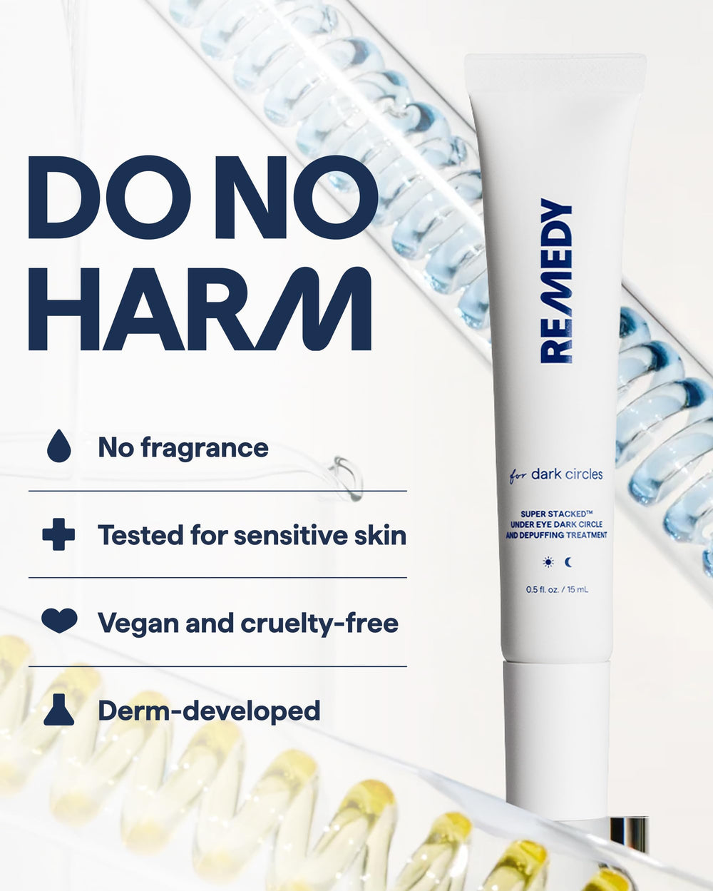 Remedy Science in morning routine setting suggesting refreshed, awake appearance