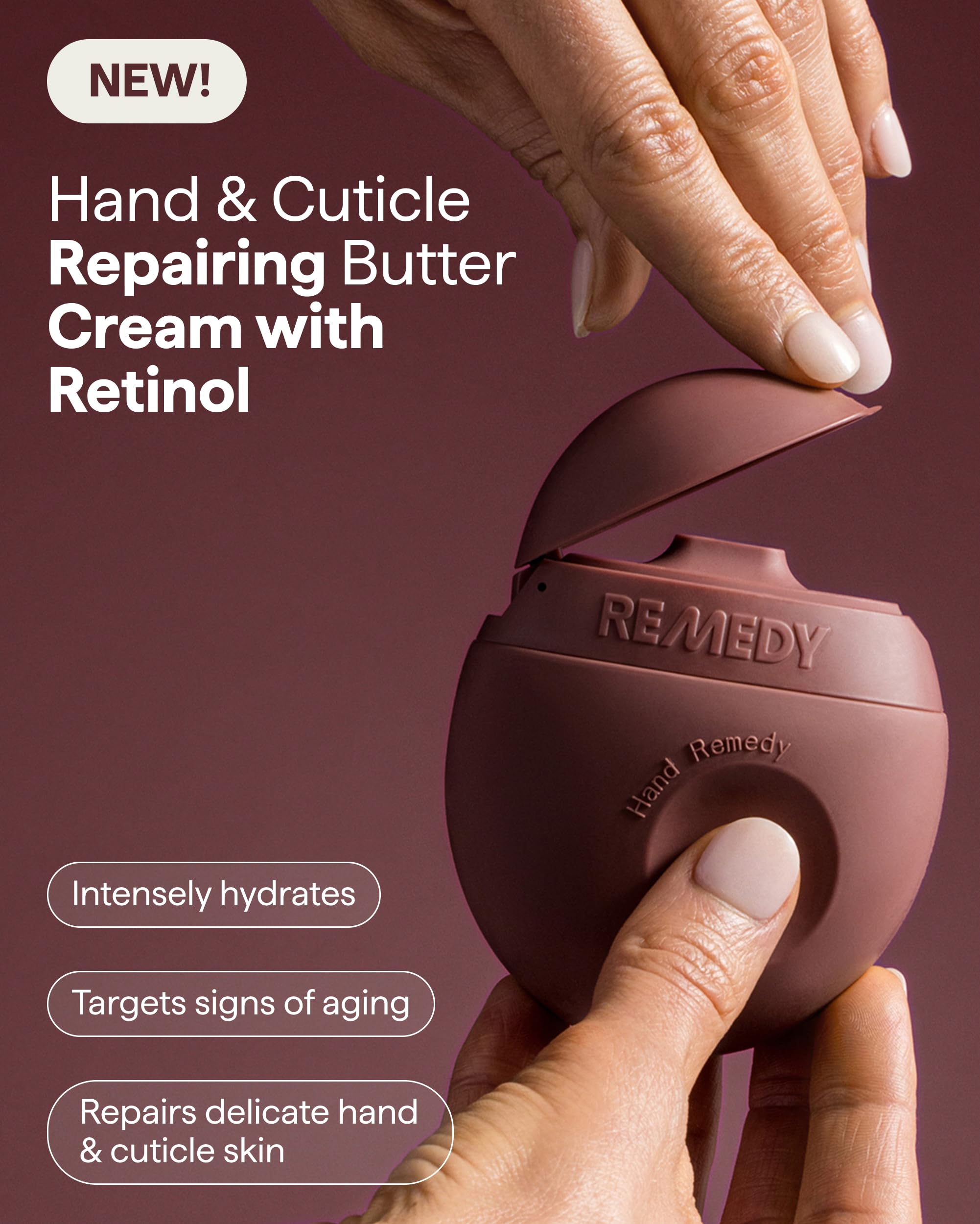 Remedy Science cream texture on fingertip demonstrating quick absorption benefit