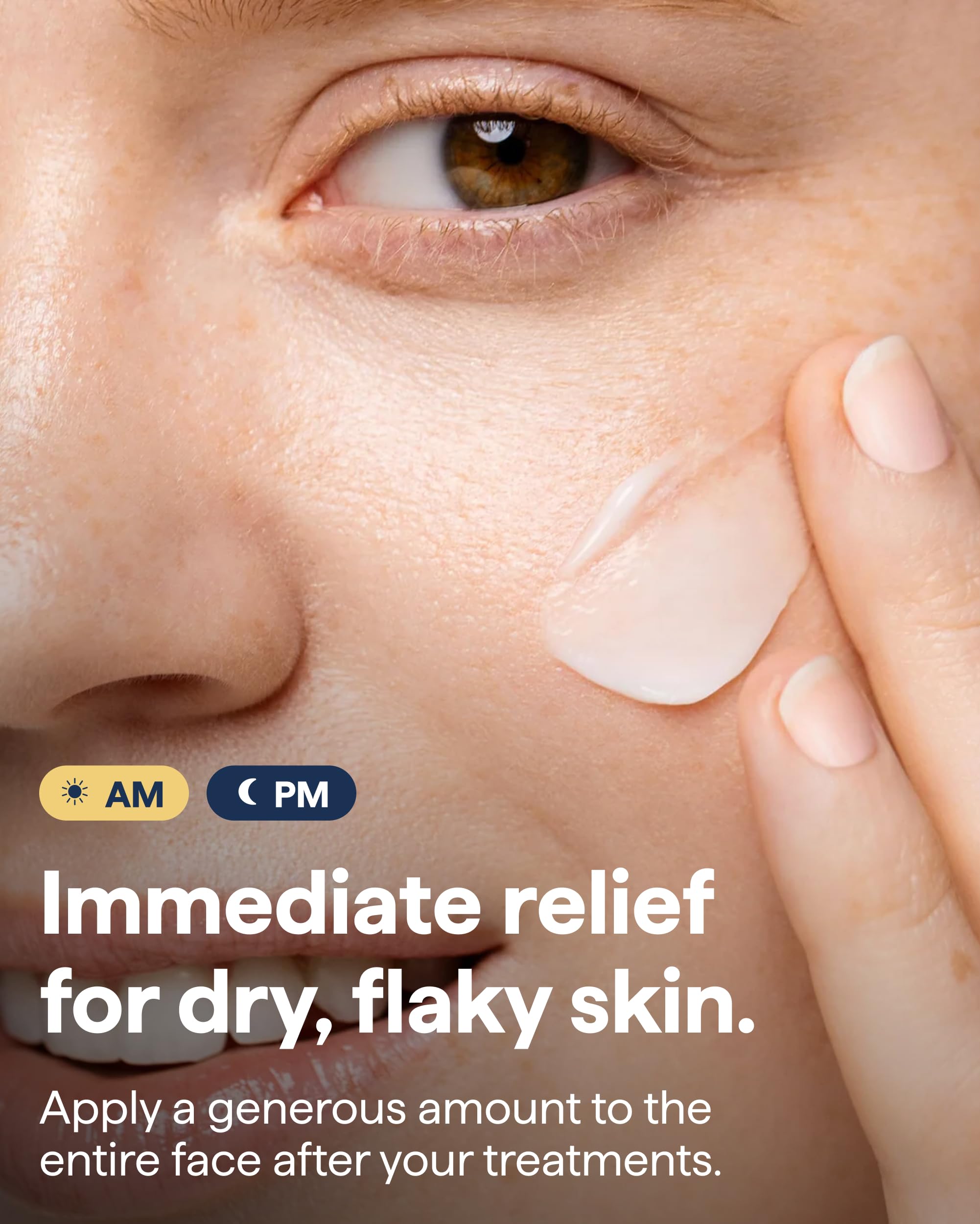 Remedy Science applying cream to hand illustrating instant softening benefit