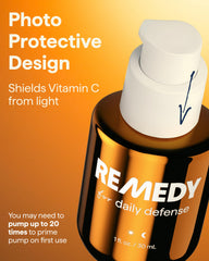 Remedy Science ingredient panel highlighting antioxidant and barrier support