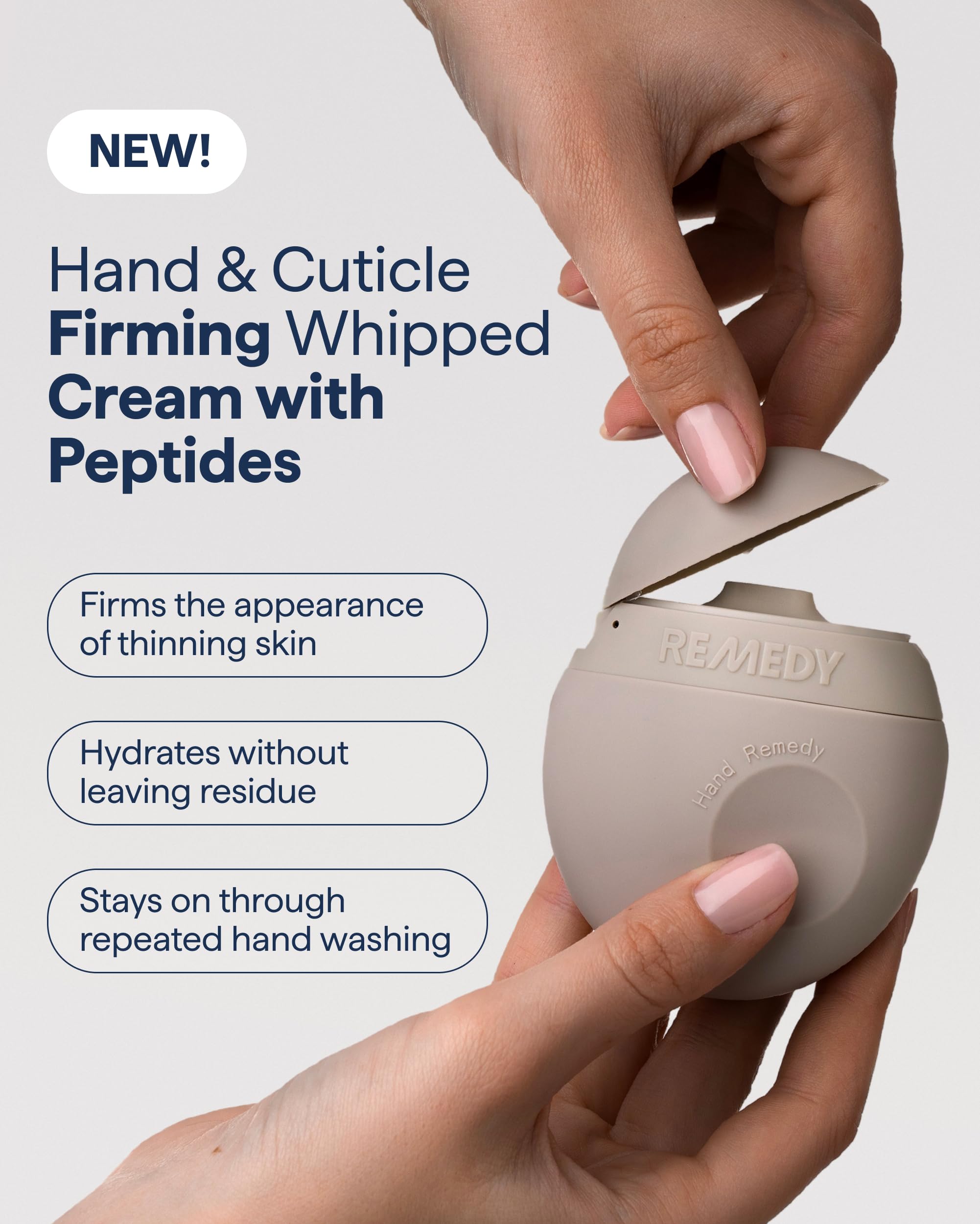 Remedy Science whipped cream texture close-up showing lightweight absorption benefit