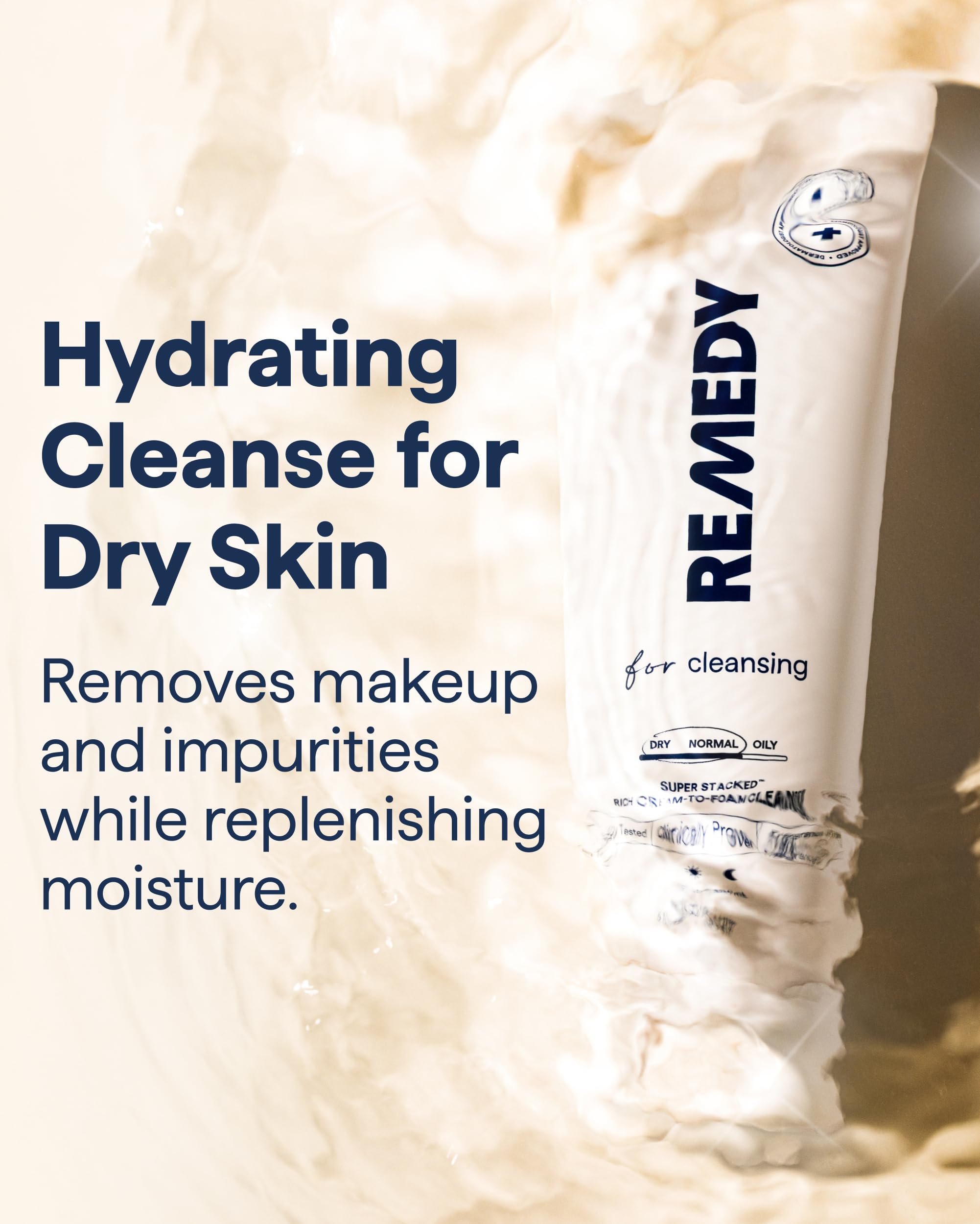 Remedy Science pump dispensing foam into hand for effortless application